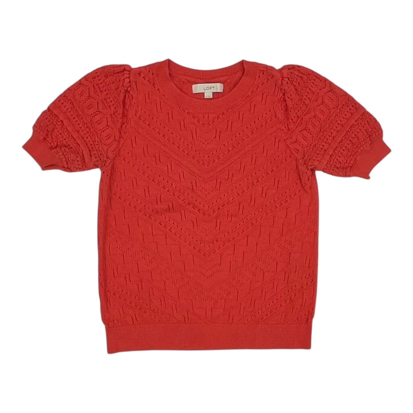 Sweater Ss By Loft In Orange, Size:M