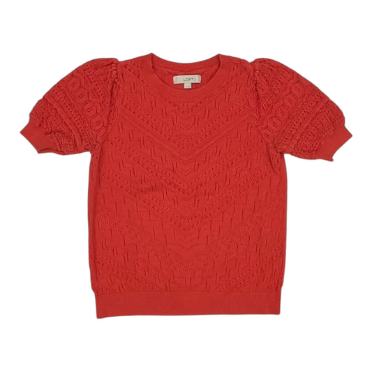 Sweater Ss By Loft In Orange, Size:M