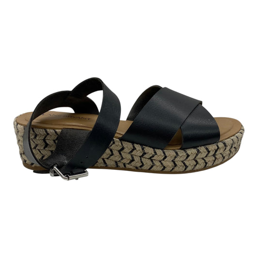 Sandals Heels Platform By Lane Bryant In Black & Brown, Size:7