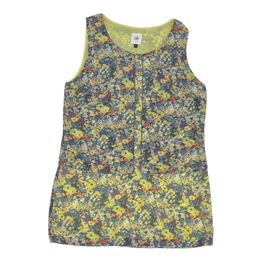 Blouse Sleeveless By Cabi In Floral Print, Size:Xs