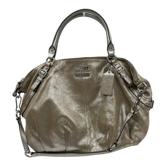 Handbag Designer By Coach In Gold, Size:Medium