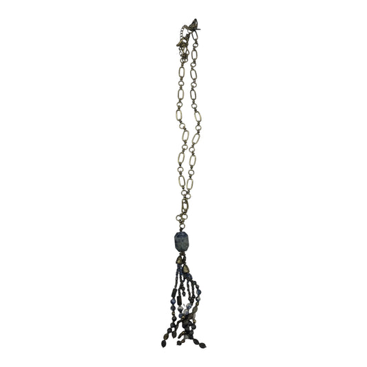 Necklace Lariat & Y-Drop By Chicos In Gold