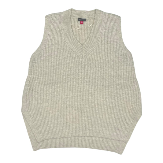 Vest Sweater By Vince Camuto In Tan, Size:S