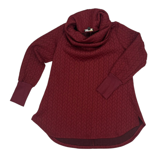 Sweatshirt Collar By Suzanne Betro In Maroon, Size:Xl