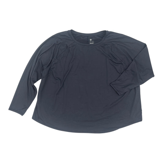 Athletic Top Ls Crewneck By All In Motion In Grey, Size:4X