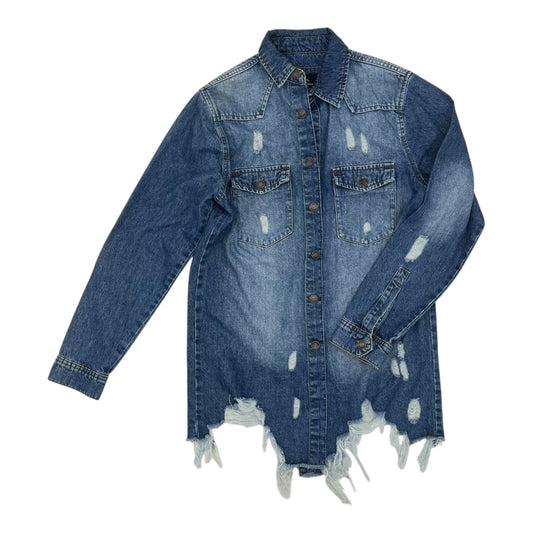 Jacket Denim By Clothes Mentor In Blue Denim, Size:M