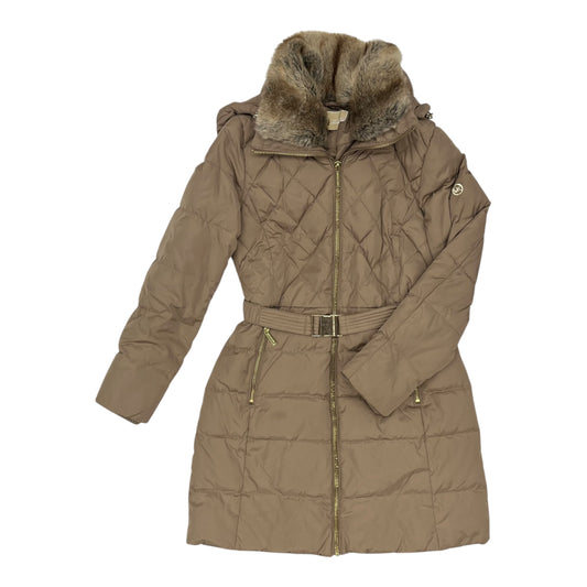 Coat Designer By Michael Kors In Brown, Size:S