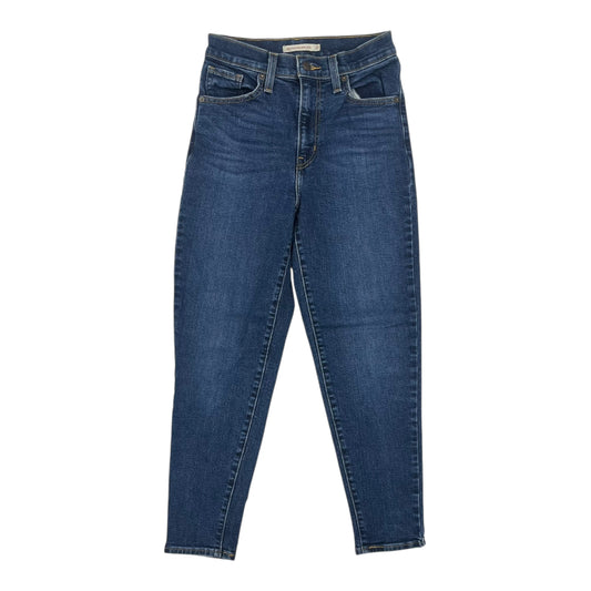 Jeans Straight By Levis In Blue Denim, Size:2