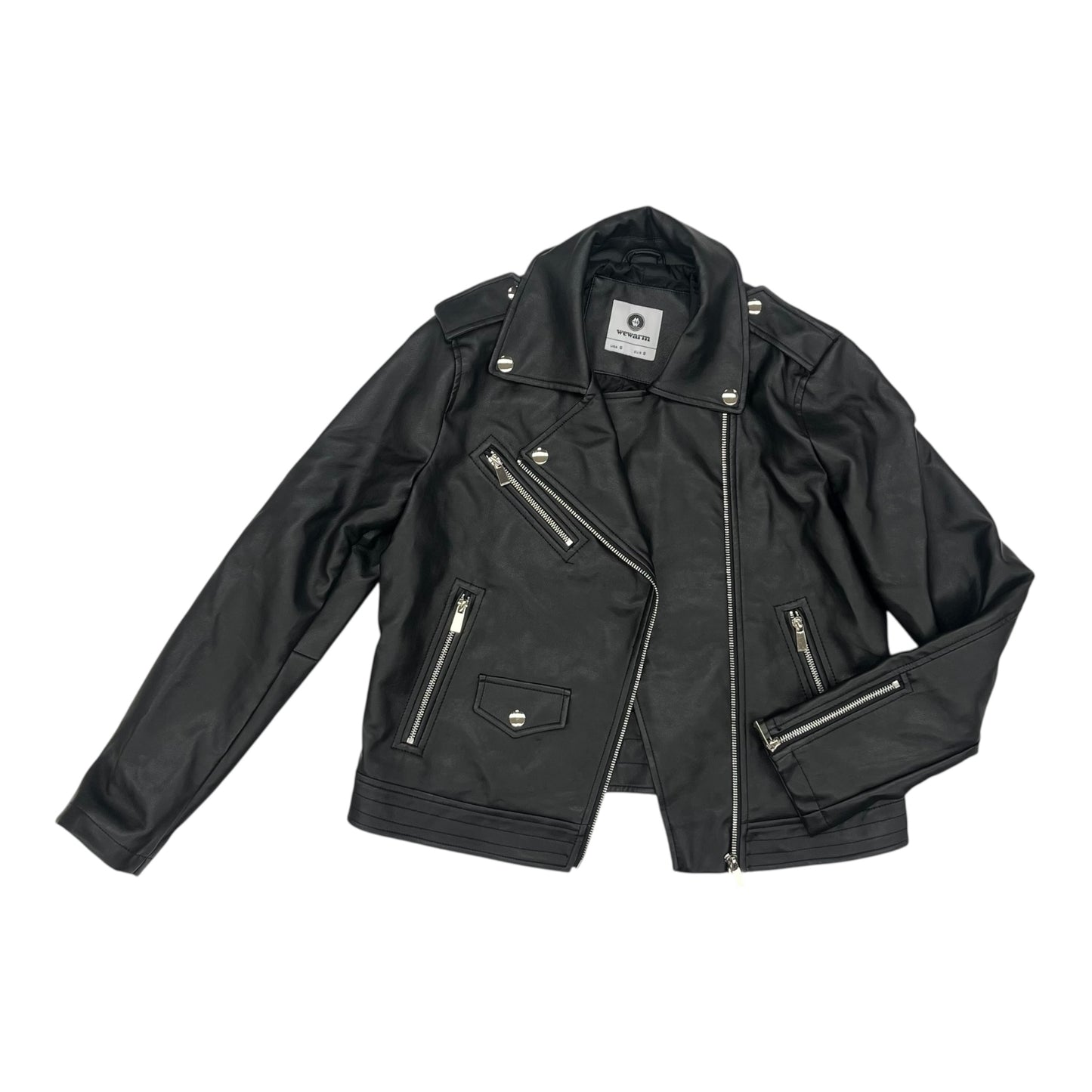 Jacket Moto By Cme In Black, Size:S