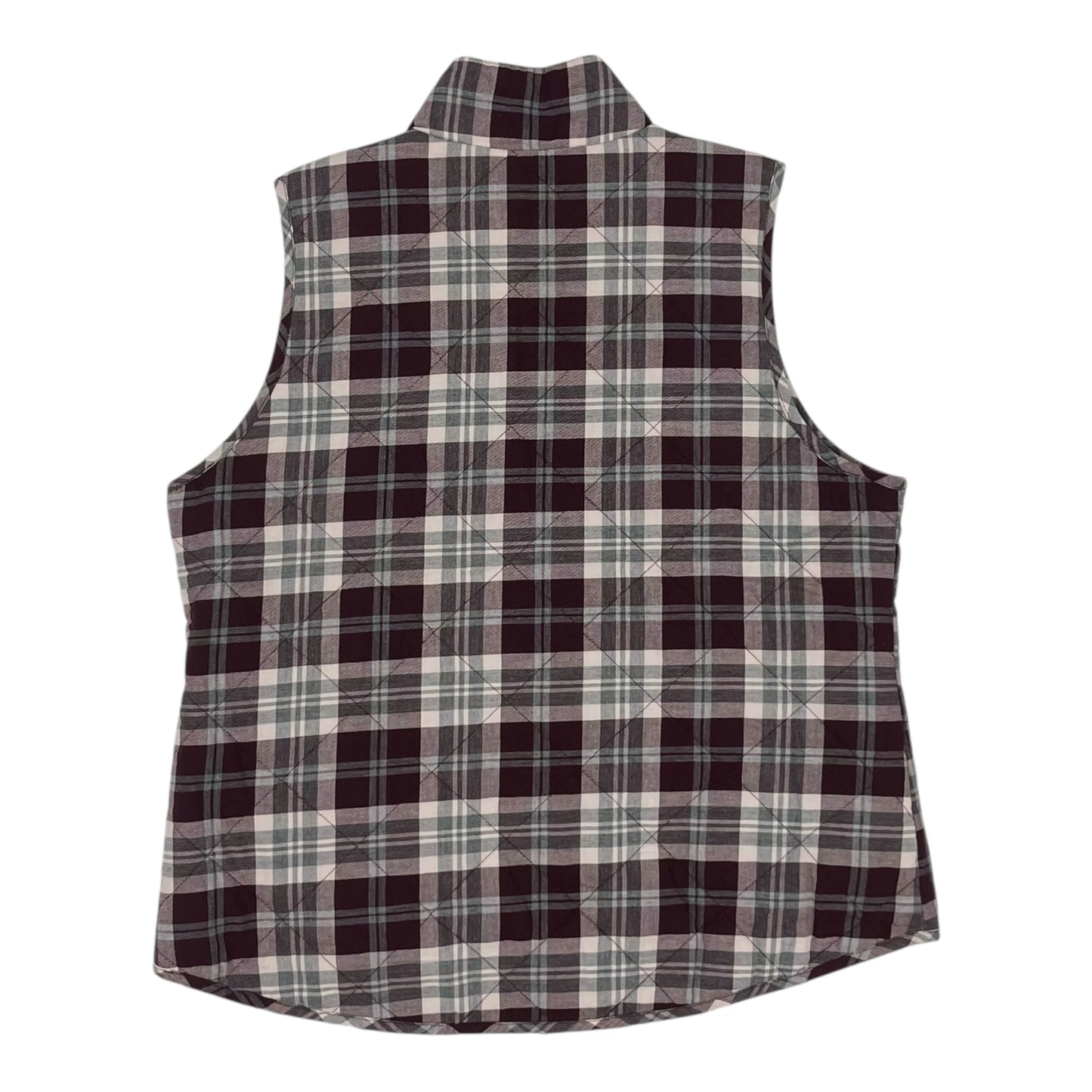 Vest Puffer & Quilted By Maurices In Grey & Red, Size:Xl