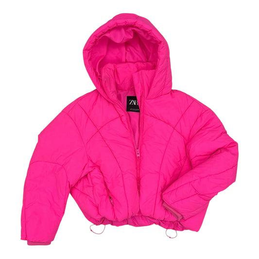 Coat Puffer & Quilted By Zara In Pink, Size:S