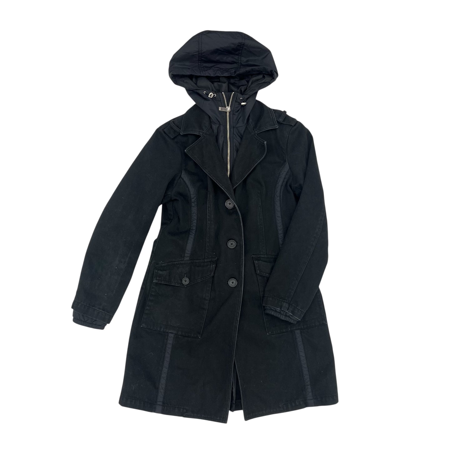 Jacket Denim By Tommy Hilfiger In Black Denim, Size:M