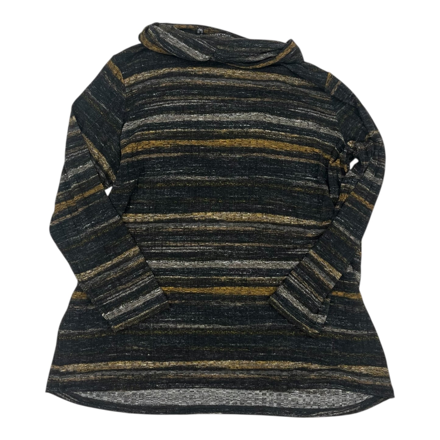 Top Ls By Susan Graver In Grey & Tan, Size:2X