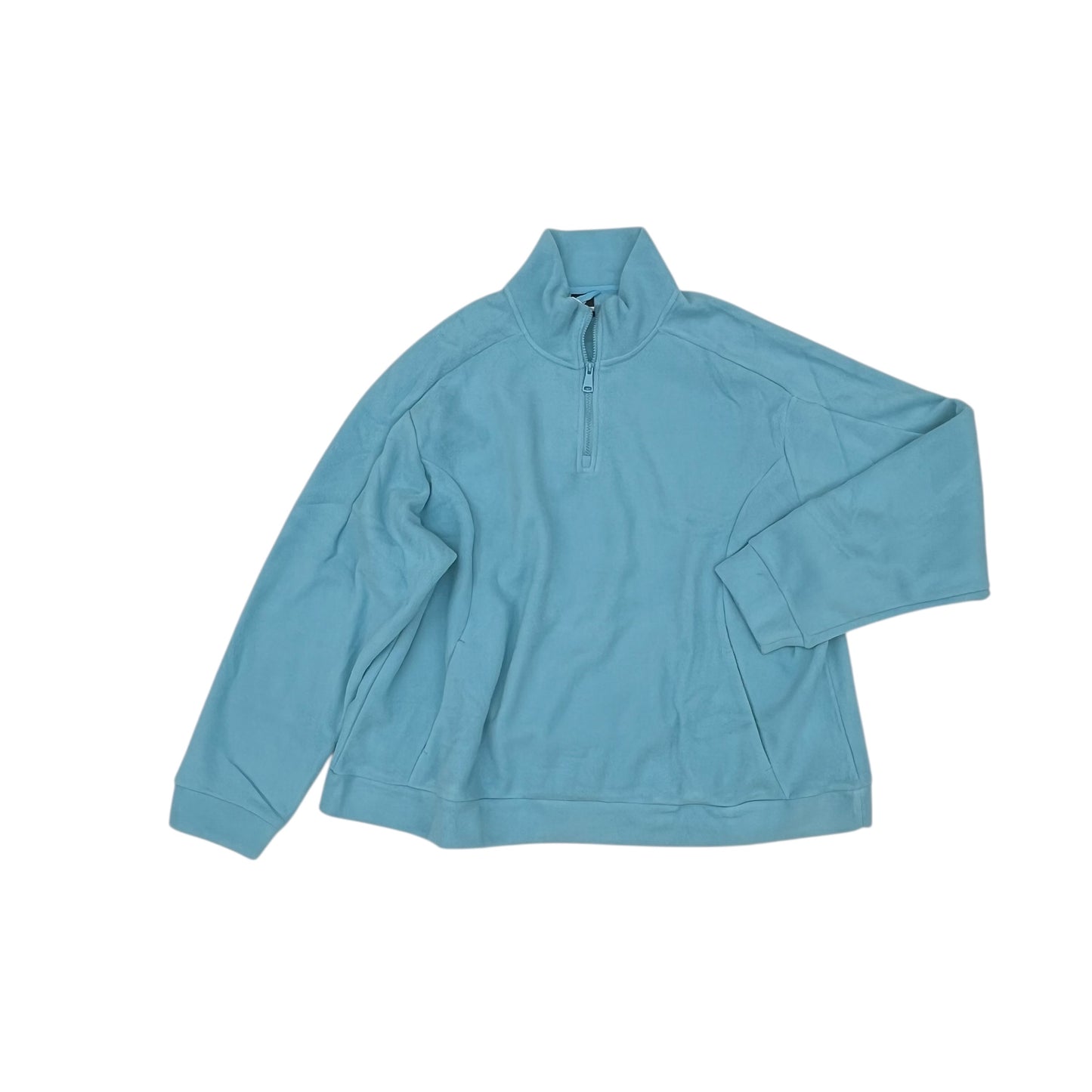 Sweatshirt Collar By Clothes Mentor In Blue, Size:4X