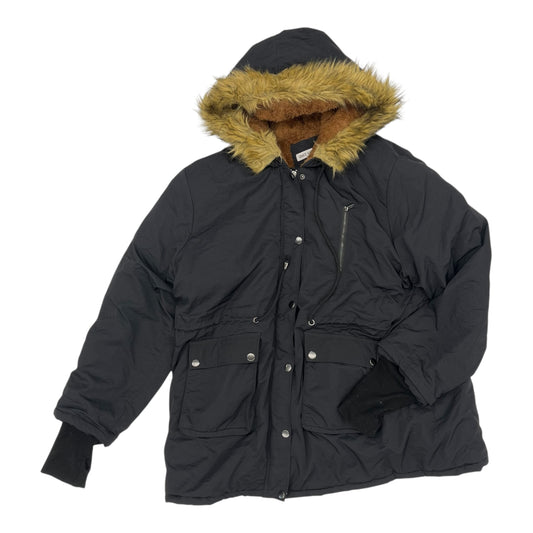 Coat Puffer & Quilted By Grace Karin In Black, Size:3X