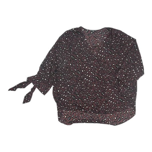 Blouse 3/4 Sleeve By West Kei In Animal Print, Size:Xl