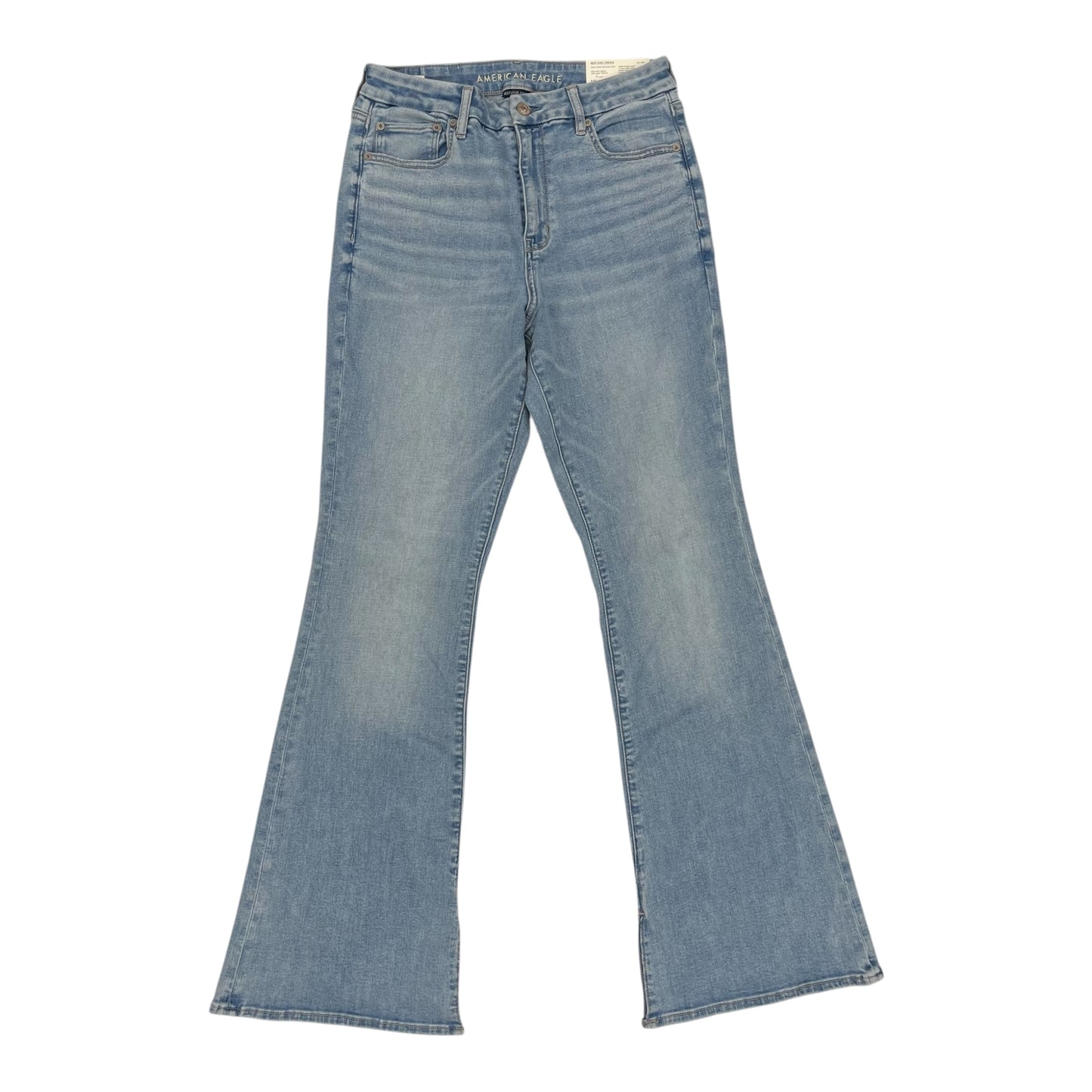 Jeans Flared By American Eagle In Blue Denim, Size:10L