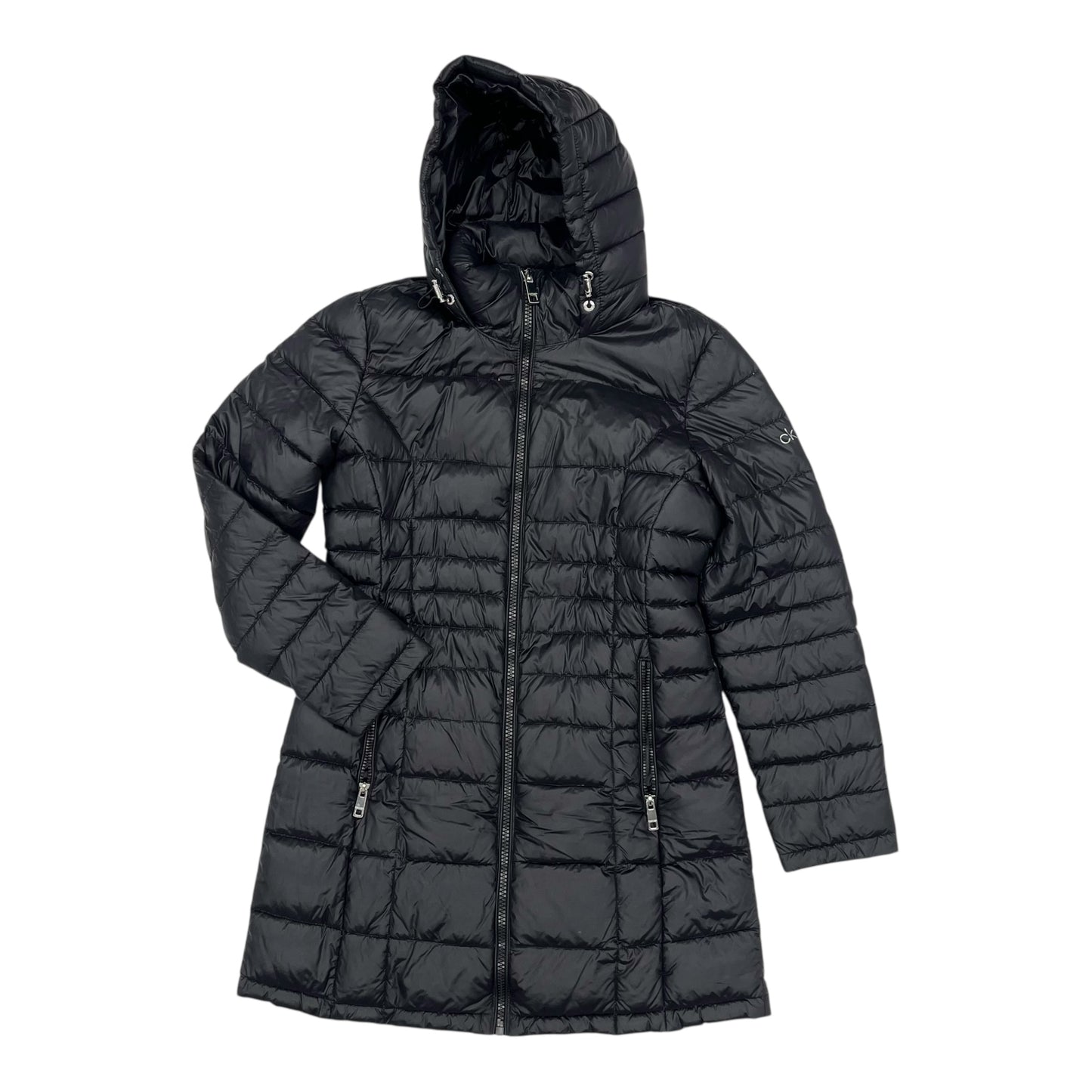 Coat Puffer & Quilted By Calvin Klein In Black, Size:22Womens