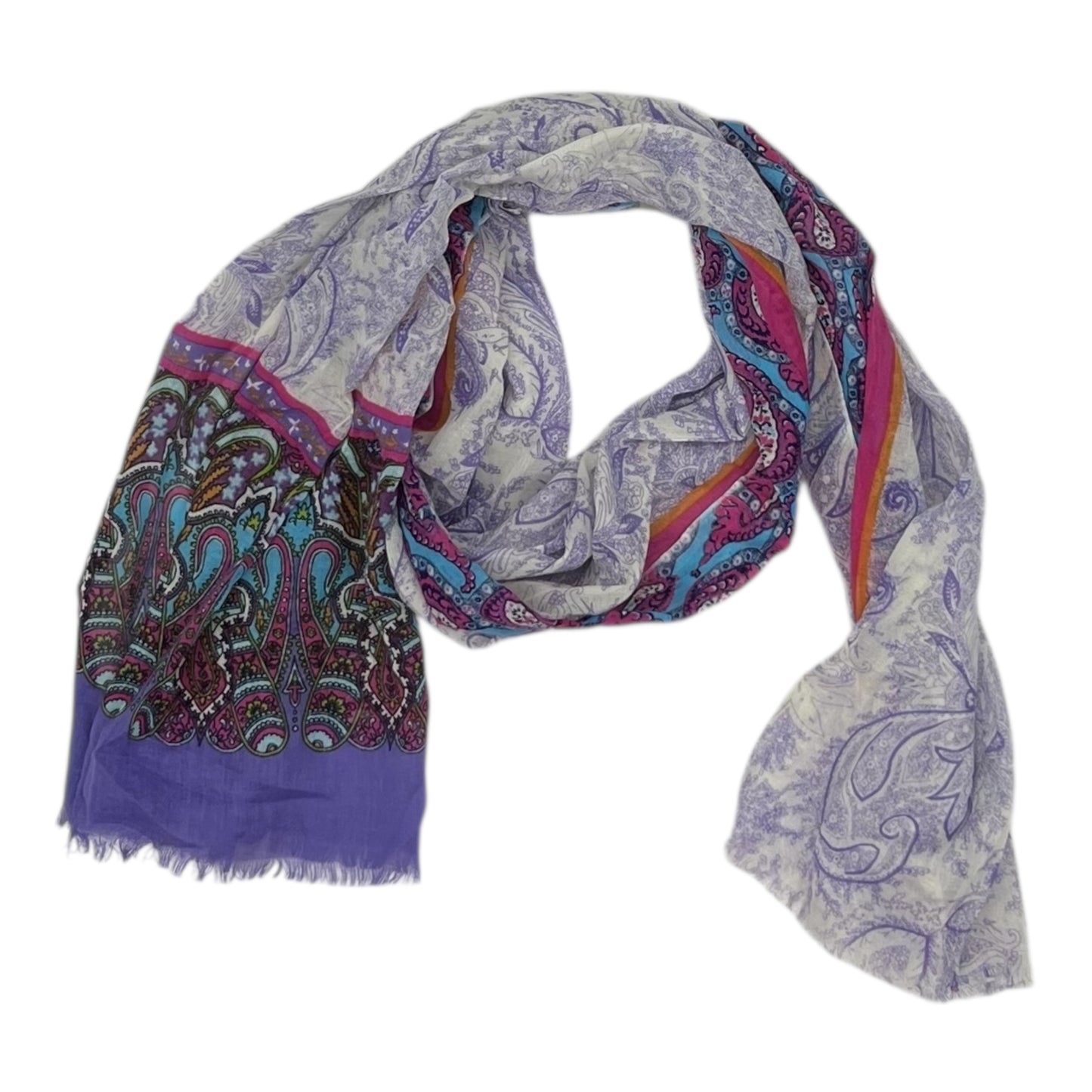 Scarf Long By Clothes Mentor In Paisley Print