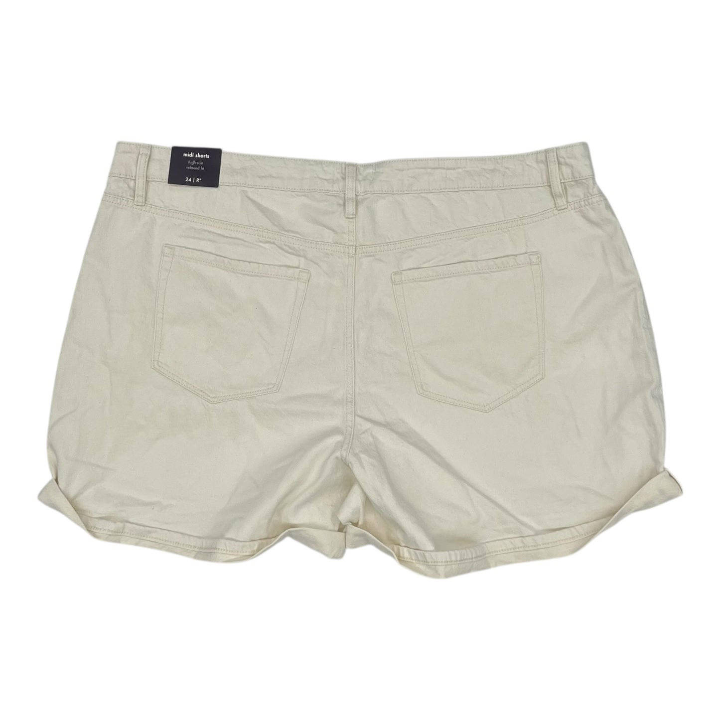 Shorts By Ava & Viv In Cream Denim, Size:24