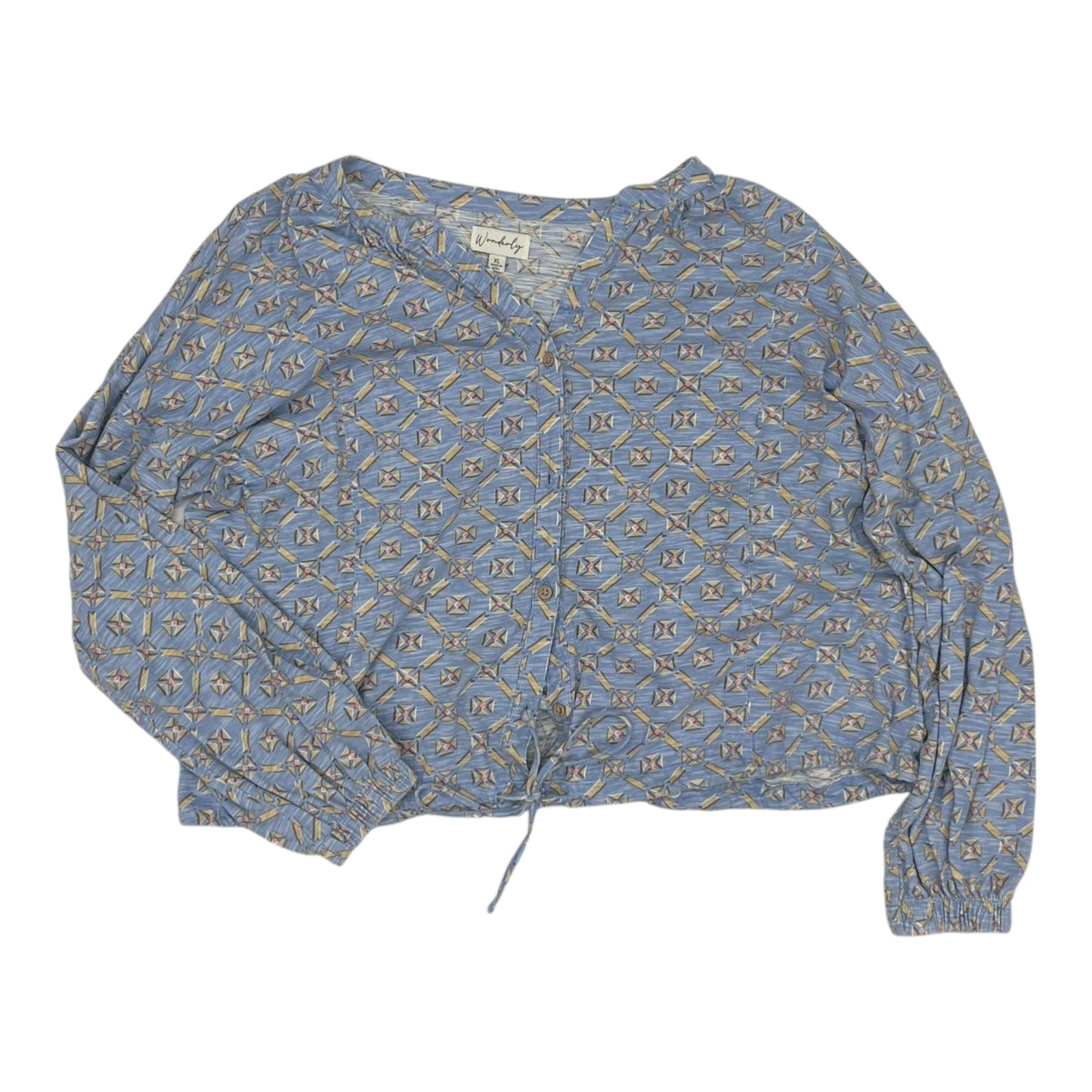 Top Ls By Wonderly In Blue, Size:Xl