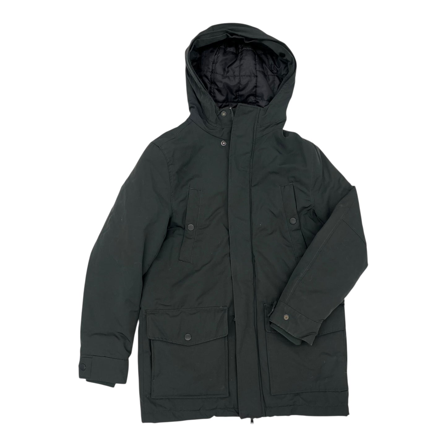 Coat Puffer & Quilted By H&M In Grey, Size:S