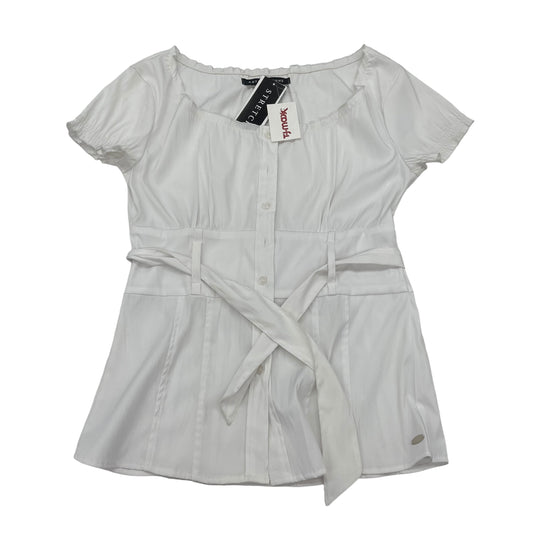 WHITE ANTILIA FEMME TOP SS, Size L