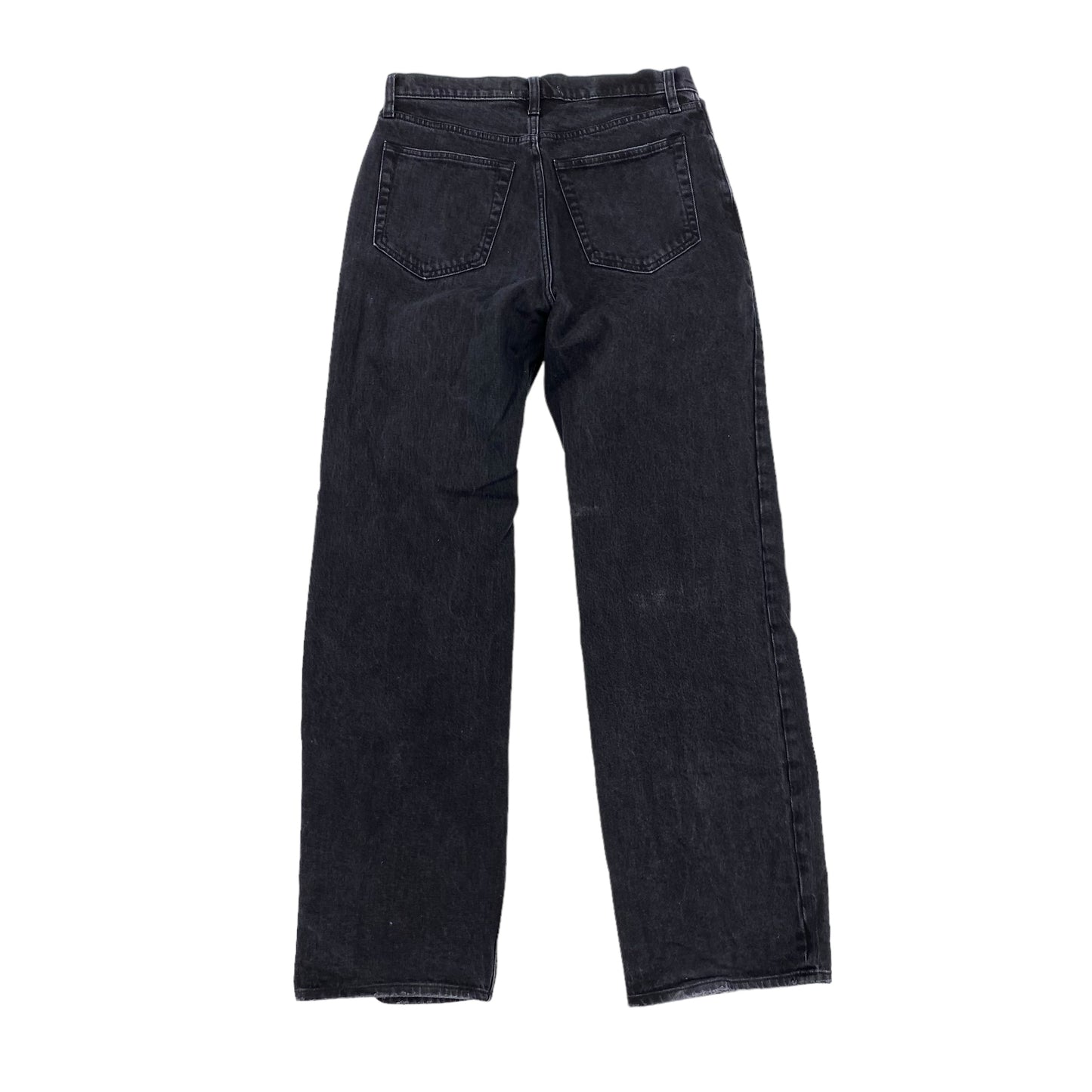 BLACK DENIM JEANS BOYFRIEND by ABERCROMBIE AND FITCH Size:10TALL