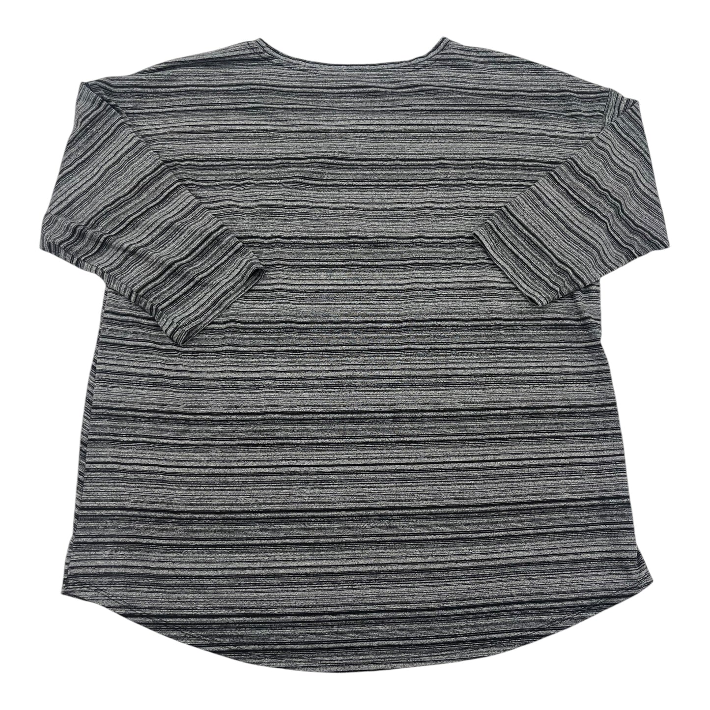 Top Ls By Maurices In Black & Grey, Size:2X