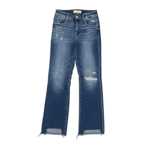 Jeans Straight By Risen In Blue Denim, Size:4