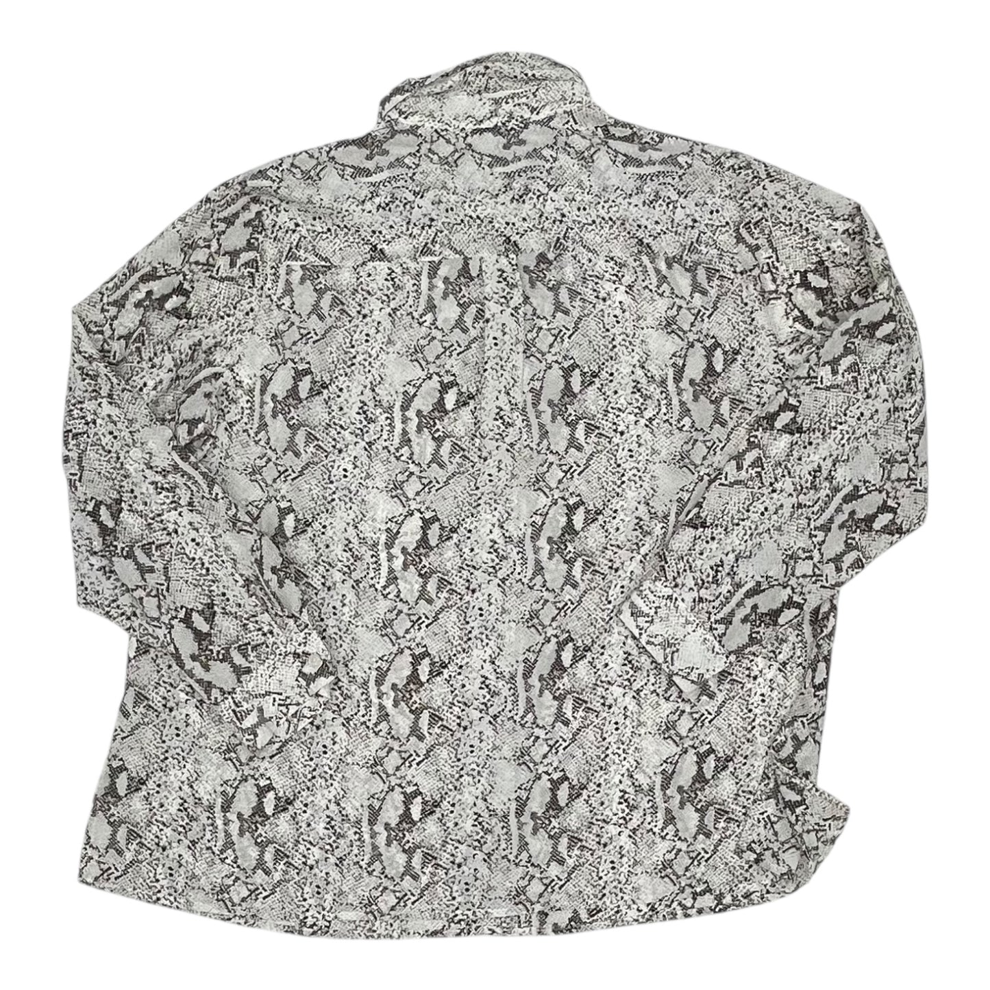 Top Ls By Notations In Snakeskin Print, Size:2X