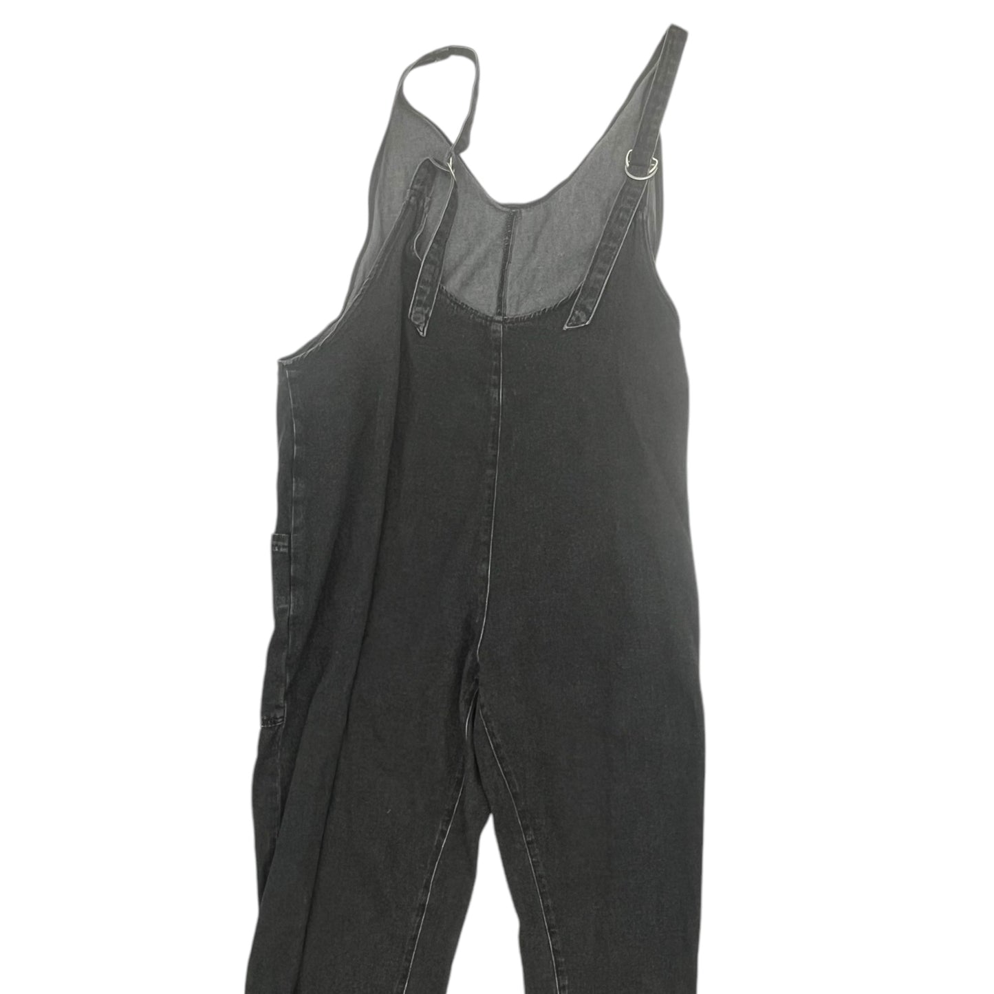 Overalls By Clothes Mentor In Black Denim, Size:Xxl