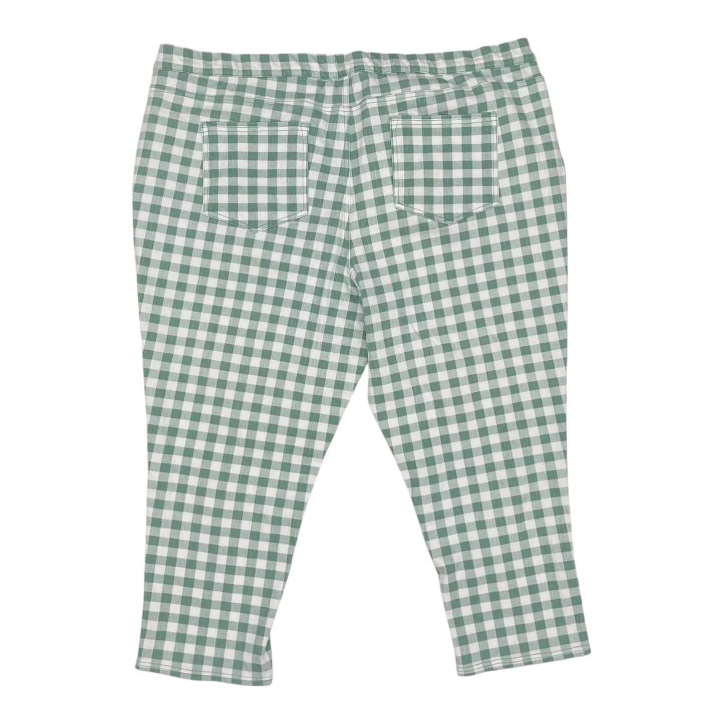 Pants Cropped By Isaac Mizrahi Live Qvc In Green, Size:24
