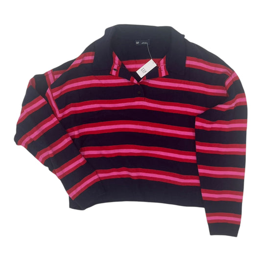 Sweater By Gap In Blue & Red, Size:M