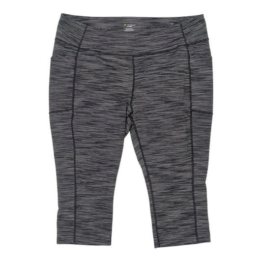 Athletic Leggings Capris By Tek Gear In Black & White, Size:3X