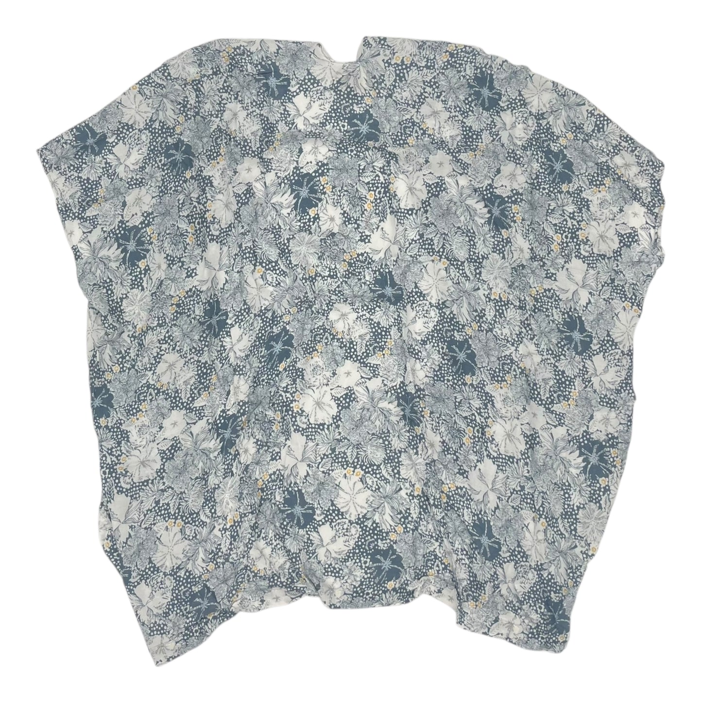 Shawl By Loft In Blue & White, Size:Osfm