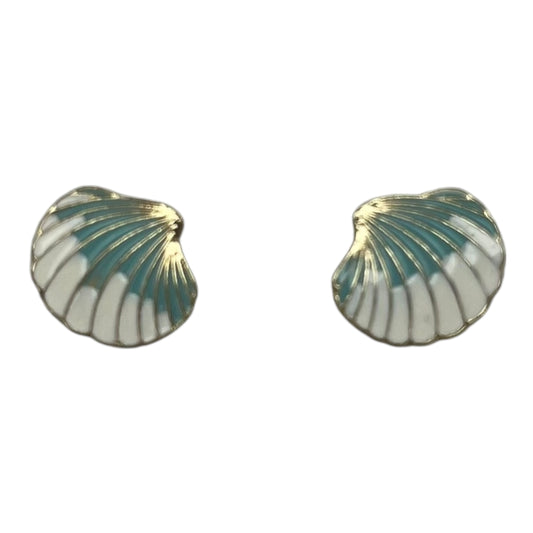 EARRINGS STUD by  CME In BLUE & WHITE