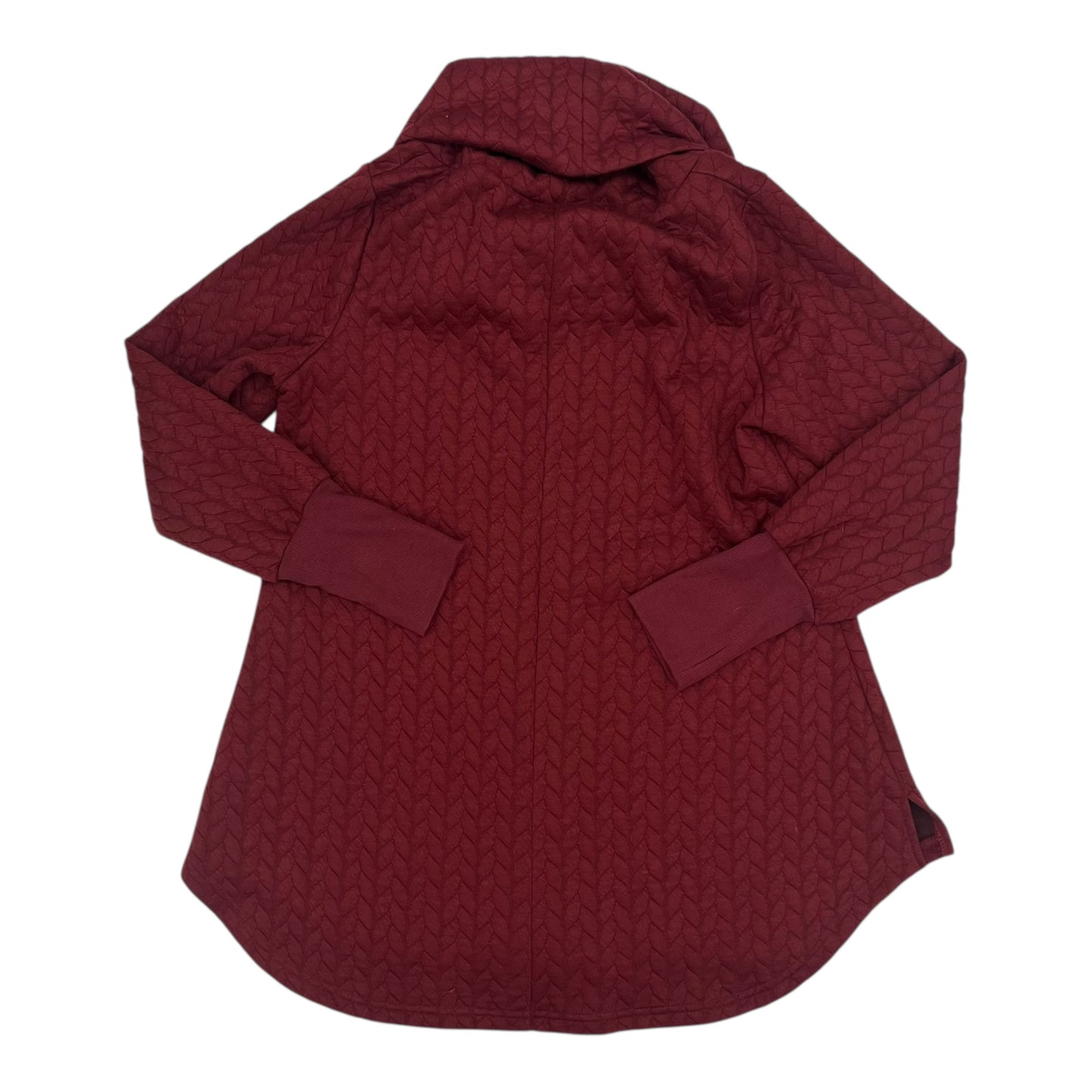 Sweatshirt Collar By Suzanne Betro In Maroon, Size:Xl