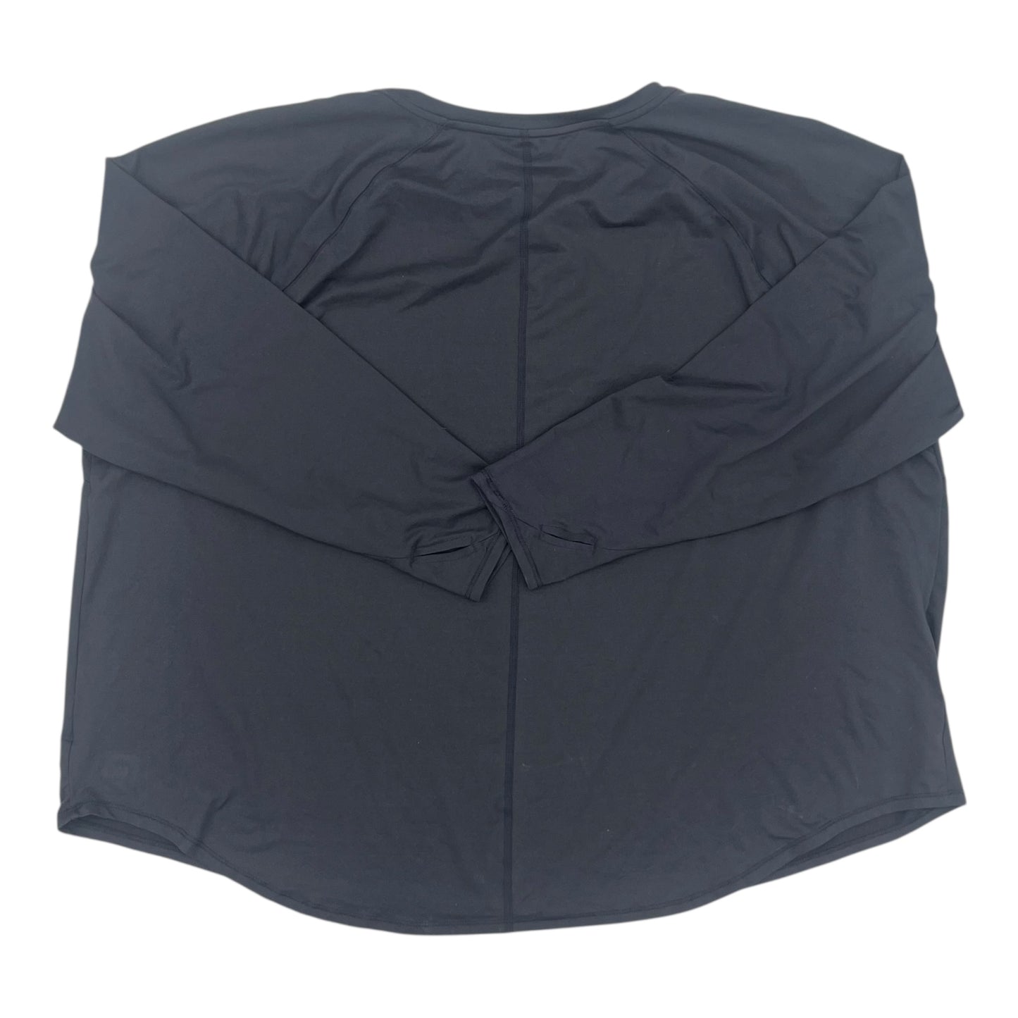 Athletic Top Ls Crewneck By All In Motion In Grey, Size:4X