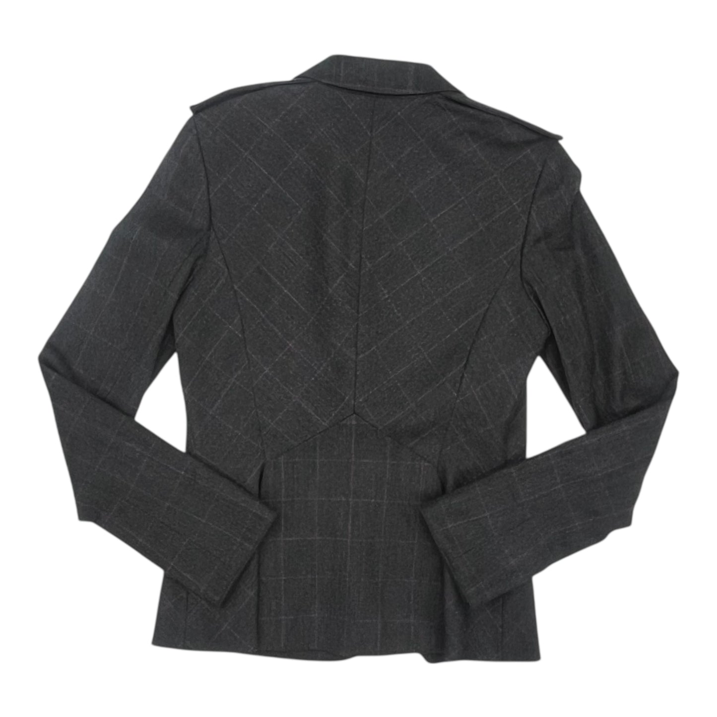 Blazer Designer By Diane Von Furstenberg In Grey, Size:M