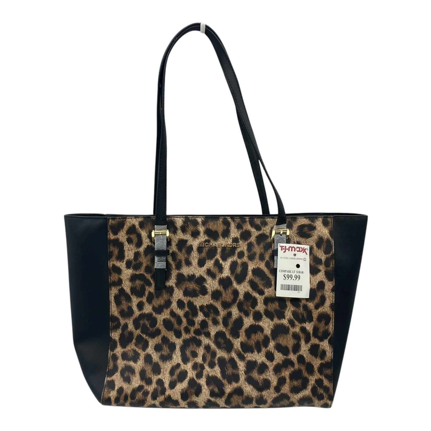 Handbag Designer By Michael Kors In Animal Print, Size:Medium