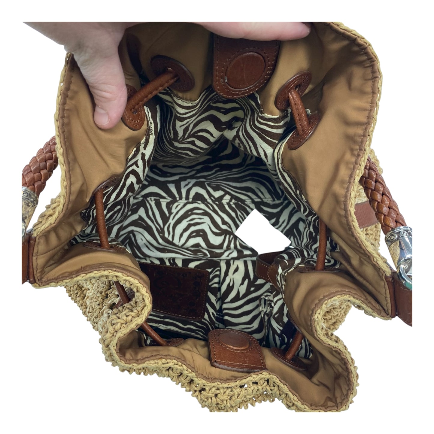Handbag By Brighton In Brown, Size:Medium