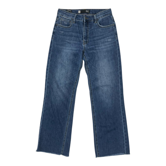 Jeans Straight By Kut In Blue Denim, Size:4
