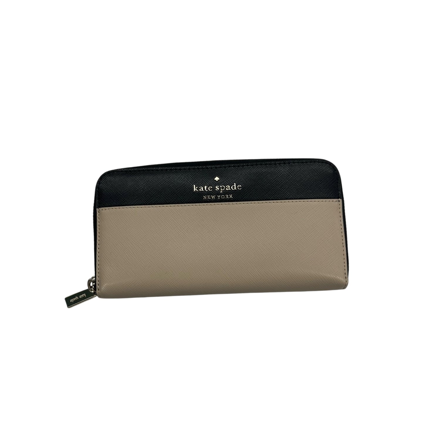 Wallet Designer By Kate Spade In Black & Tan, Size:Large