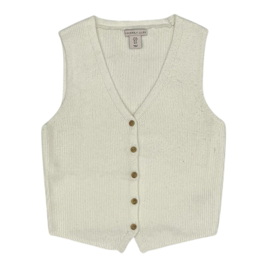 Vest Sweater By Sincerely Jules In Cream, Size:M