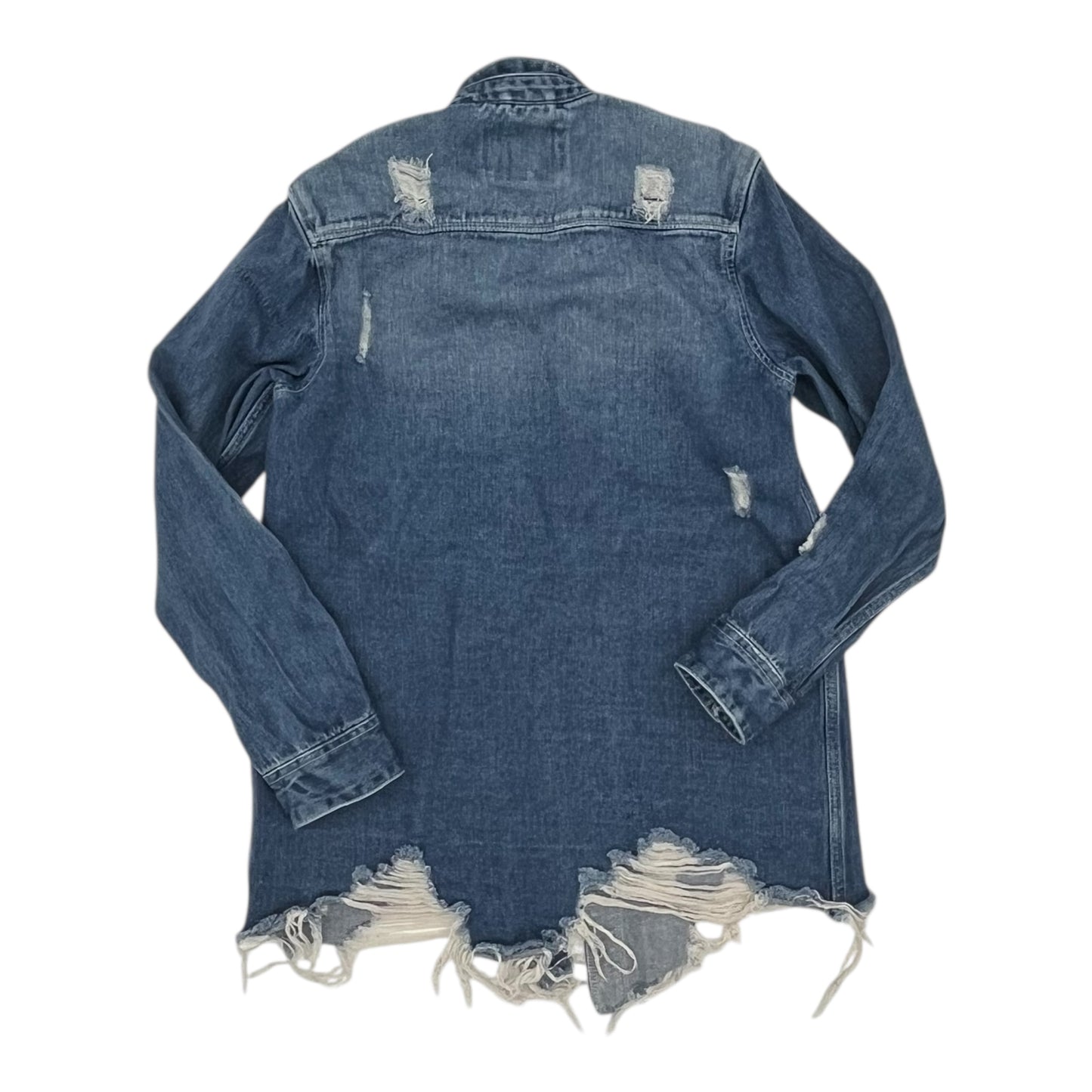 Jacket Denim By American Bazi In Blue Denim, Size:S