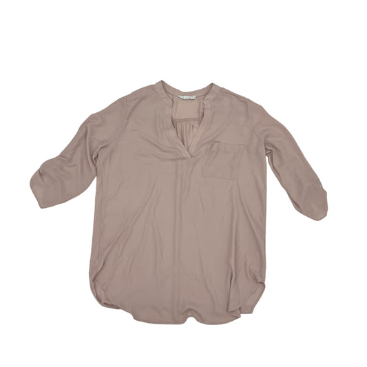 Blouse 3/4 Sleeve By Lush In Pink, Size:L