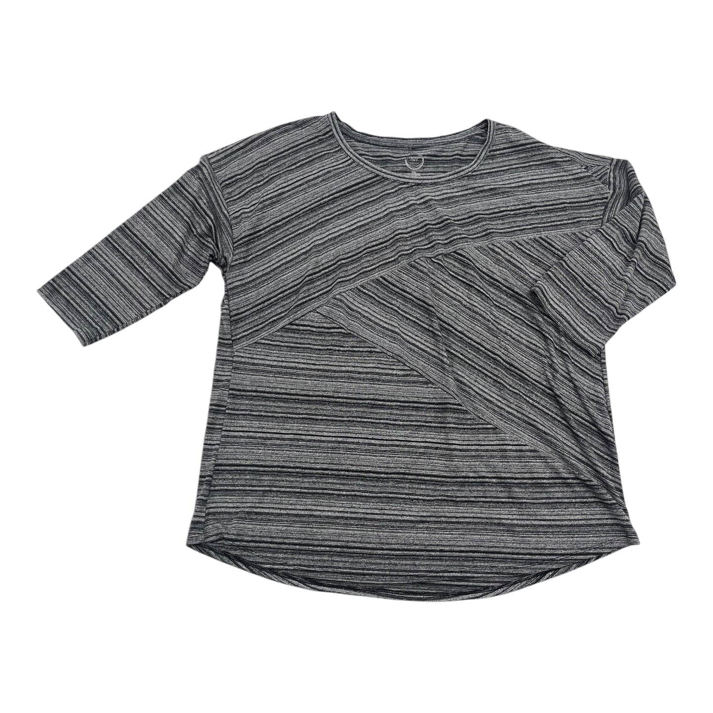 Top Ls By Maurices In Black & Grey, Size:2X