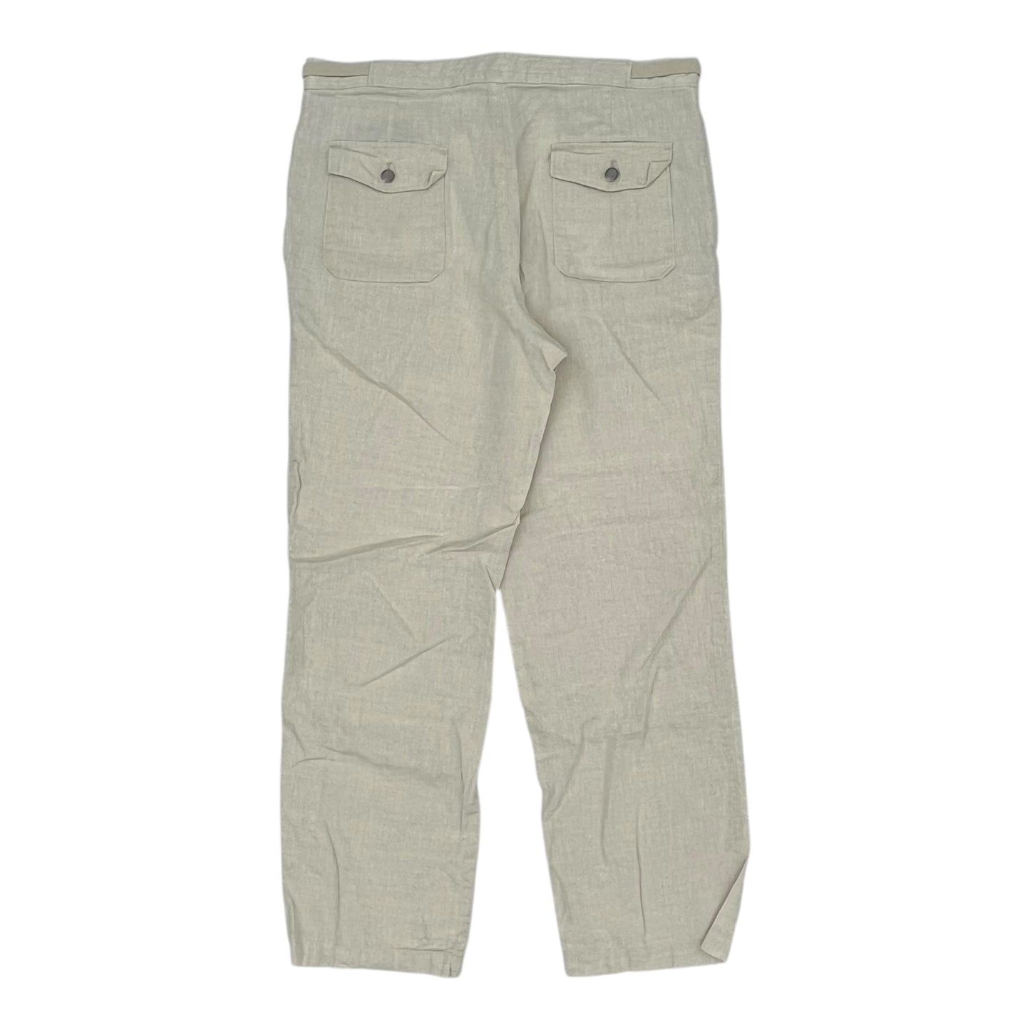 Pants Linen By Clothes Mentor In Tan, Size:14