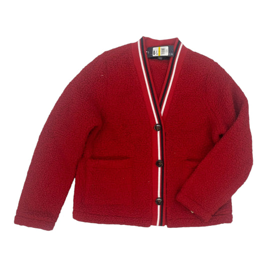 Jacket Faux Fur & Sherpa By Tommy Hilfiger In Red, Size:M